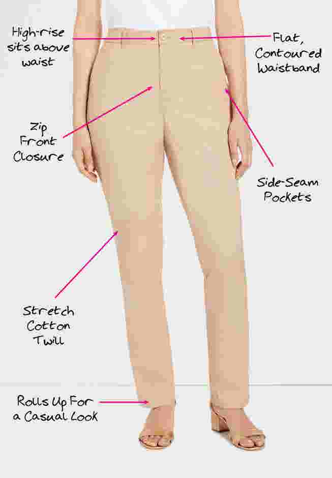 Stretch Cotton Chino Straight Leg Pant image number 1