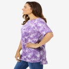 Perfect Printed Short-Sleeve Boatneck Tunic image number null