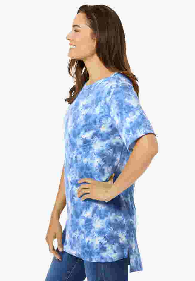 Perfect Printed Short-Sleeve Boatneck Tunic image number 2