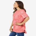 Perfect Printed Short-Sleeve Boatneck Tunic image number null