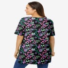 Perfect Printed Short-Sleeve Boatneck Tunic image number null
