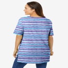 Perfect Printed Short-Sleeve Boatneck Tunic image number null