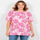 Perfect Printed Short-Sleeve Boatneck Tunic image number null