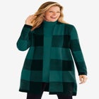 Jacquard Open Front Duster Sweater image number null