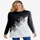Snowflake Jacquard Pullover Sweater image number null