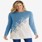 Holiday Snowflake Jacquard Sweater image number null