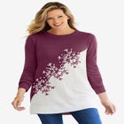 Snowflake Jacquard Pullover Sweater image number null