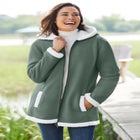 Fleece Hooded Sherpa Lined Jacket image number 0