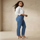 Comfort Waist Stretch Denim Straight-Leg Jean image number null