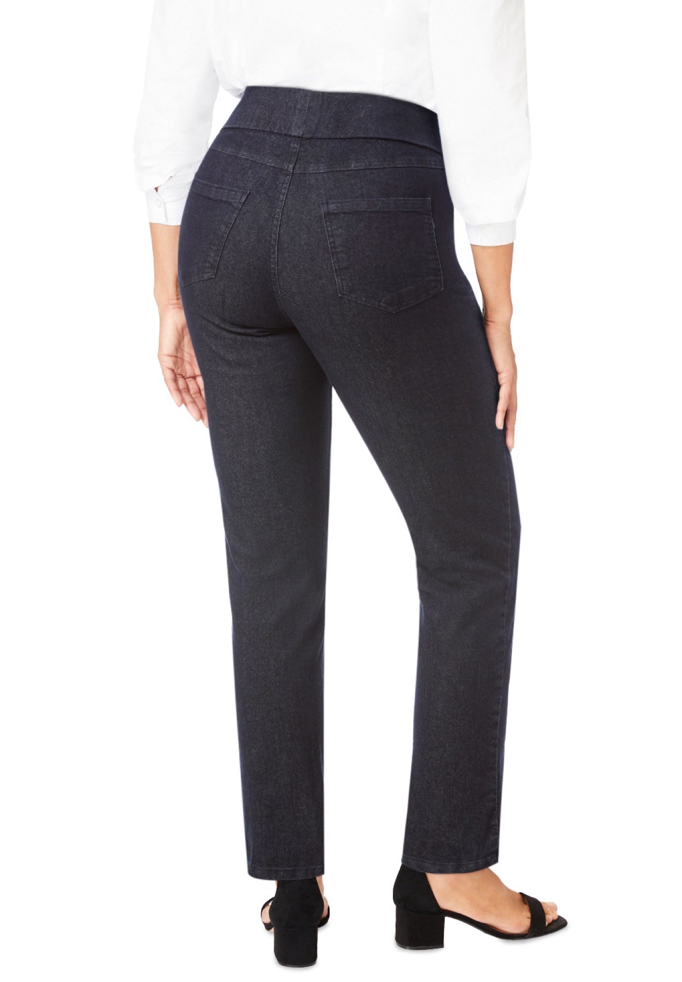 Comfort Waist Stretch Denim Straight Leg Jean image number 2