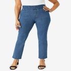 Comfort Waist Stretch Denim Straight Leg Jean image number null