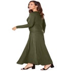 2-Piece Dolman Sleeve Skirt Set image number null