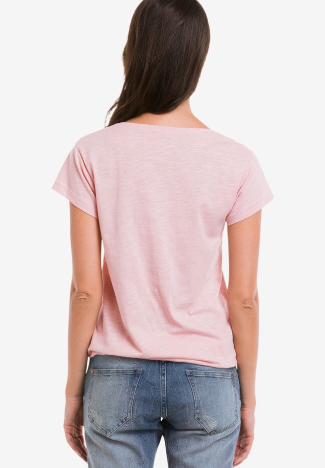 Graphic Scoop Neck Tee image number 1