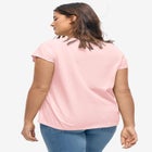 Graphic Scoop Neck Tee image number null