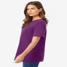 Perfect Short-Sleeve Crewneck Tee image number null