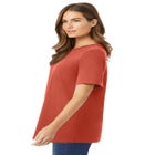 Perfect Short-Sleeve Crewneck Tee image number null