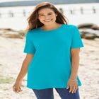 Perfect Short-Sleeve Crewneck Tee image number null