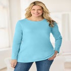 Perfect Long-Sleeve Crewneck Tee image number null