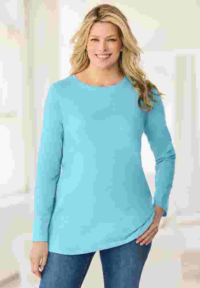 Perfect Long-Sleeve Crewneck Tee image number 0