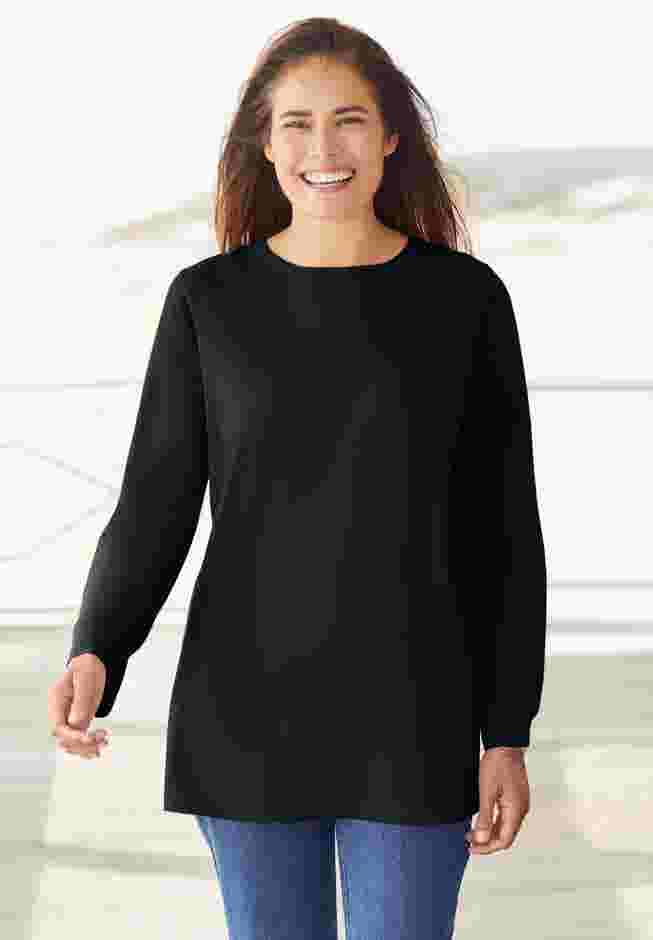 Perfect Long-Sleeve Crewneck Tee image number 0