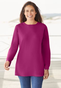 Perfect Long-Sleeve Crewneck Tee