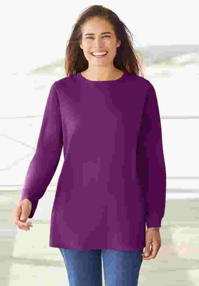 Perfect Long-Sleeve Crewneck Tee image number 0