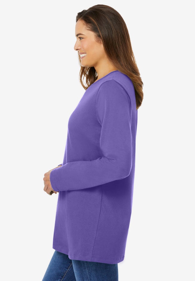 Perfect Long-Sleeve Crewneck Tee image number 2