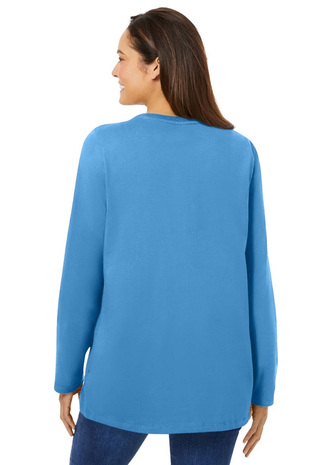 Perfect Long-Sleeve Crewneck Tee image number 1