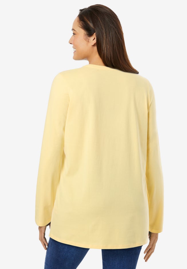 Perfect Long-Sleeve Crewneck Tee image number 1