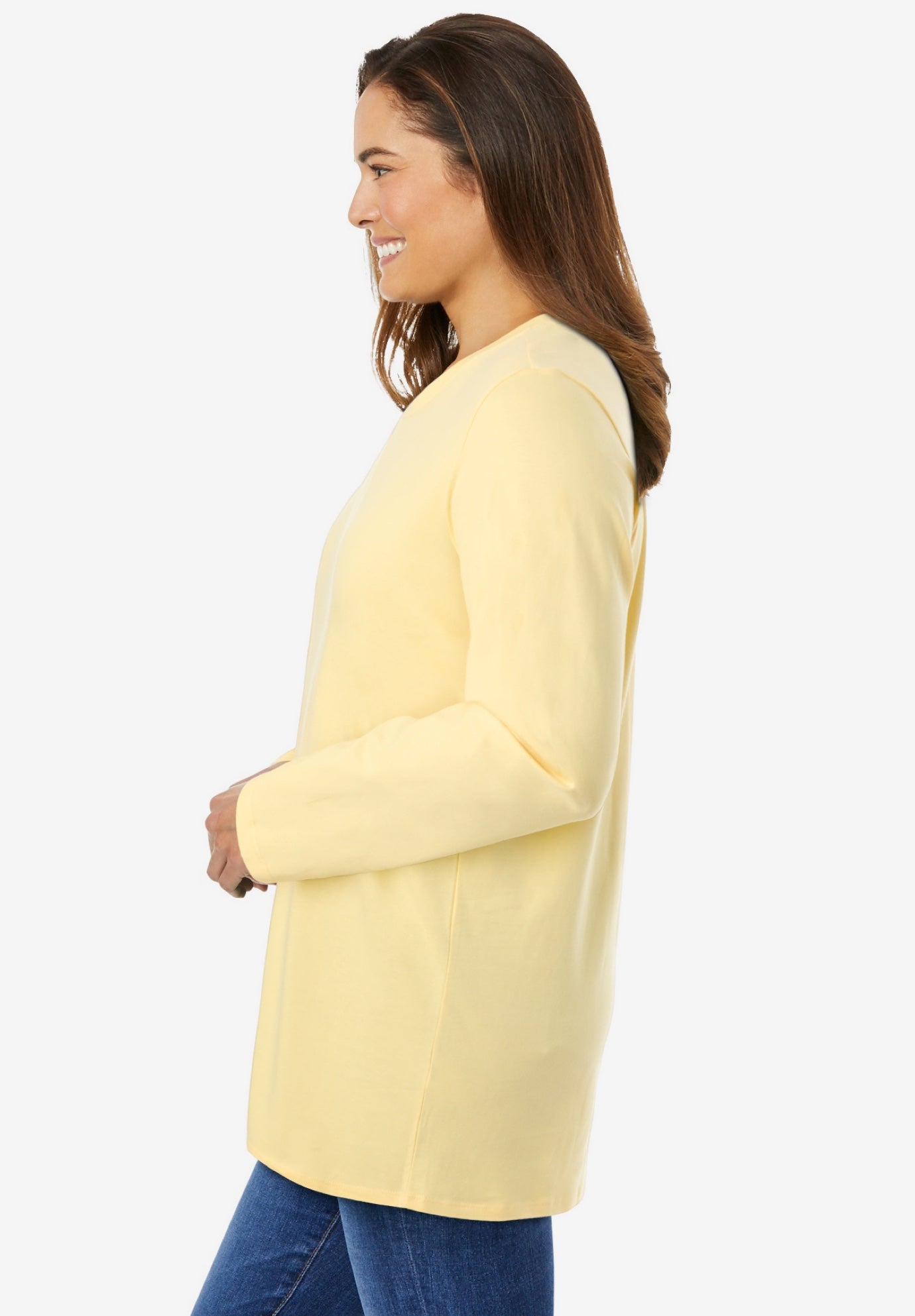 Perfect Long-Sleeve Crewneck Tee image number 2