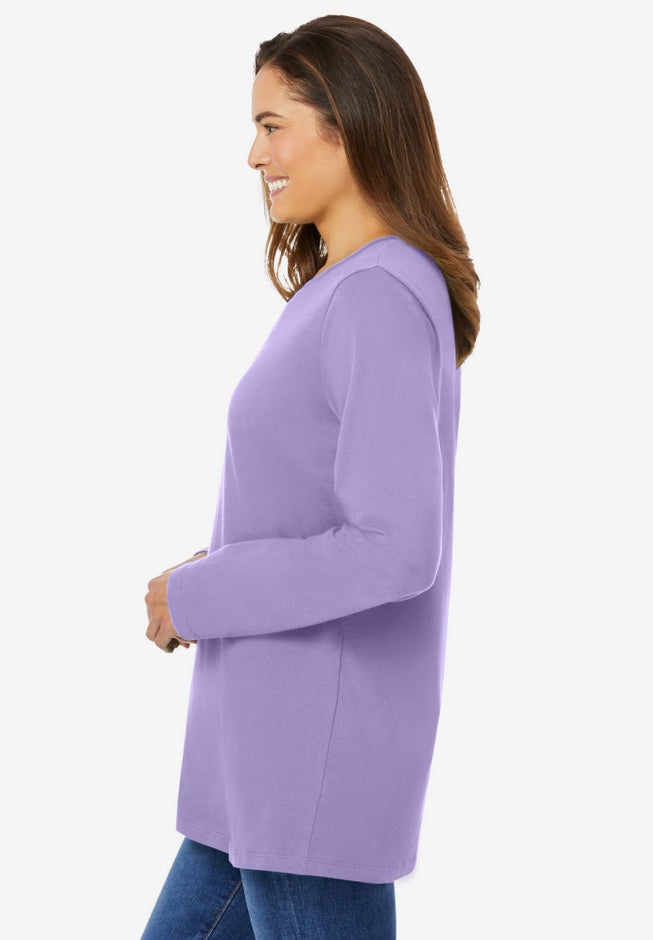 Perfect Long-Sleeve Crewneck Tee image number 2