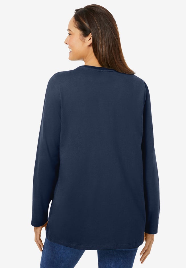Perfect Long-Sleeve Crewneck Tee image number 1