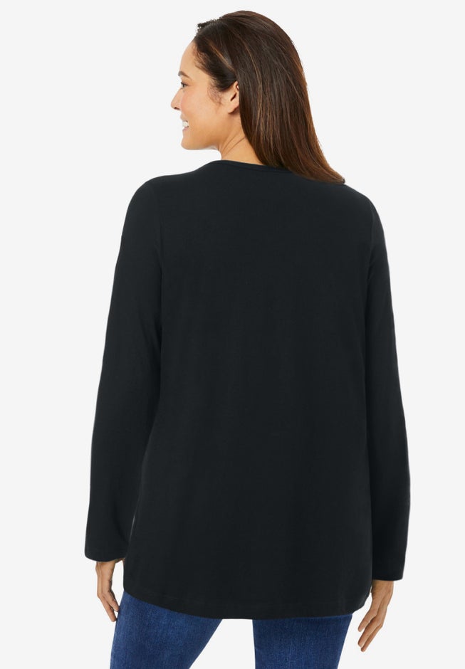 Perfect Long-Sleeve Crewneck Tee image number 1