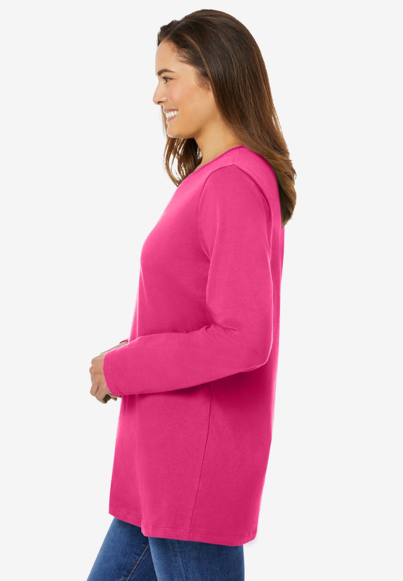 Perfect Long-Sleeve Crewneck Tee image number 2