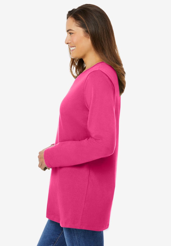 Perfect Long-Sleeve Crewneck Tee image number 2