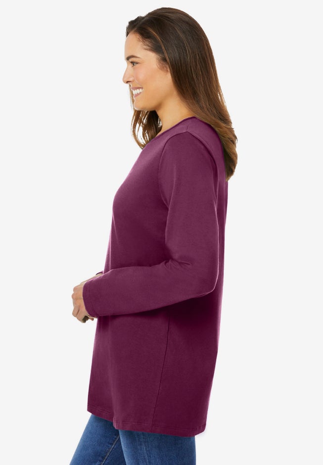 Perfect Long-Sleeve Crewneck Tee image number 2