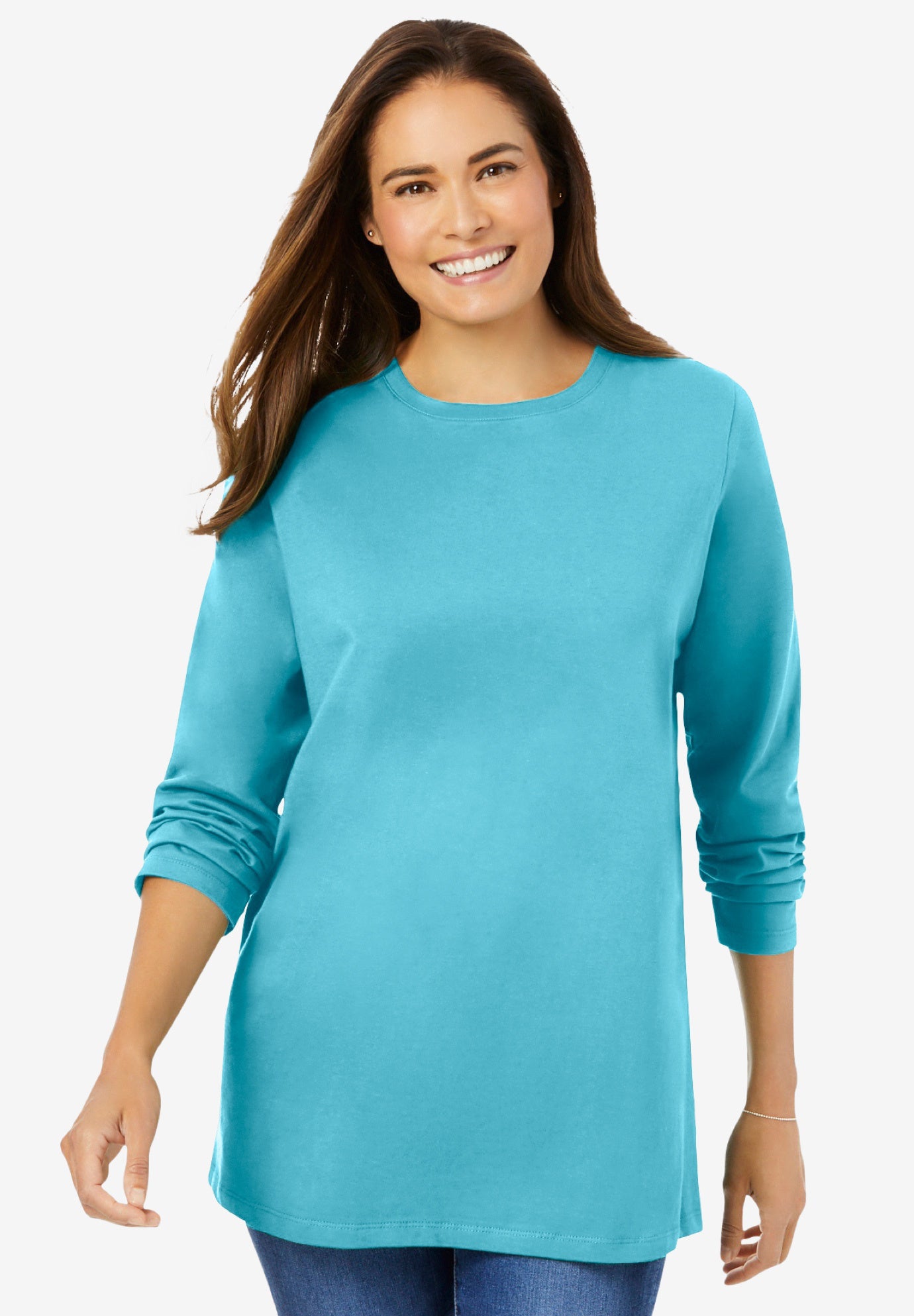 Perfect Long-Sleeve Crewneck Tee image number 1