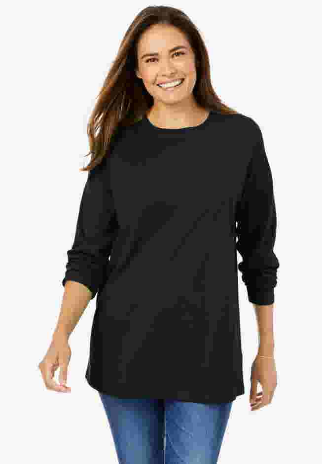 Perfect Long-Sleeve Crewneck Tee image number 3