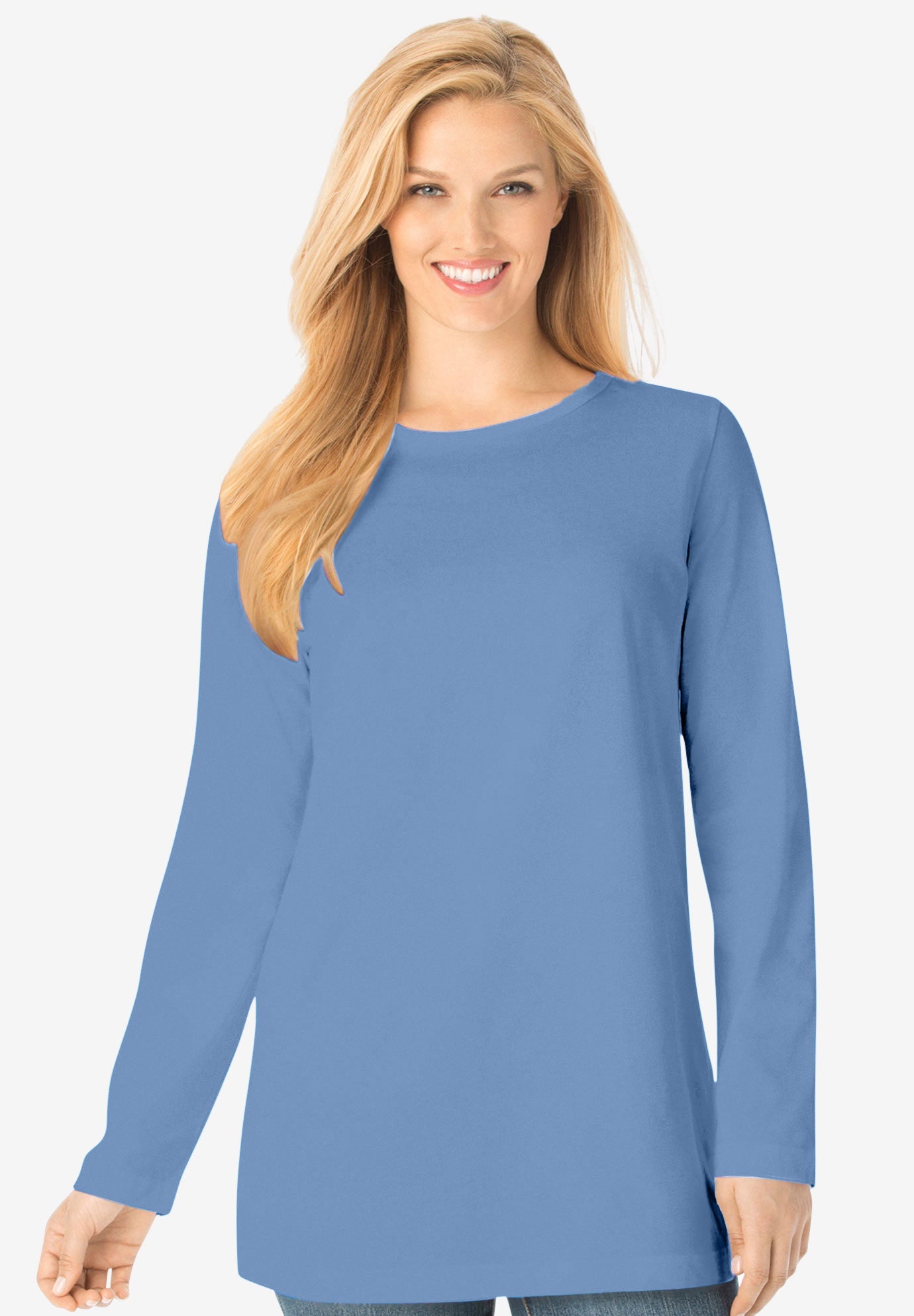 Perfect Long-Sleeve Crewneck Tee image number 1