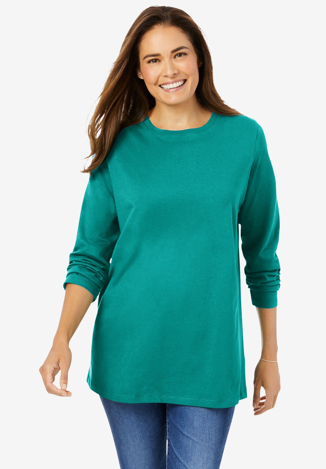 Perfect Long-Sleeve Crewneck Tee image number 0