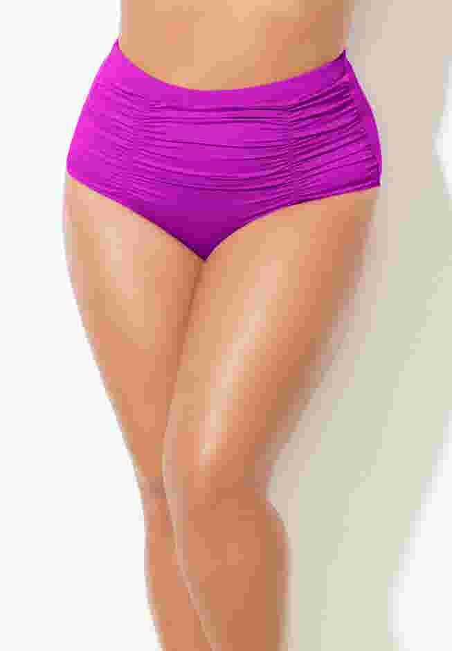 Shirred High Waist Swim Brief image number 0