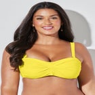 Valentine Ruched Bandeau Bikini Top image number null