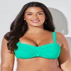 Valentine Ruched Bandeau Bikini Top image number null