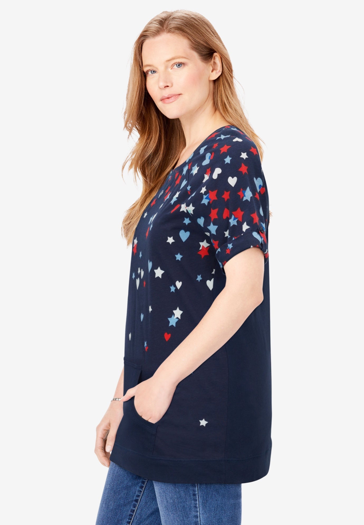 Americana Kangaroo Pocket Tee image number 2