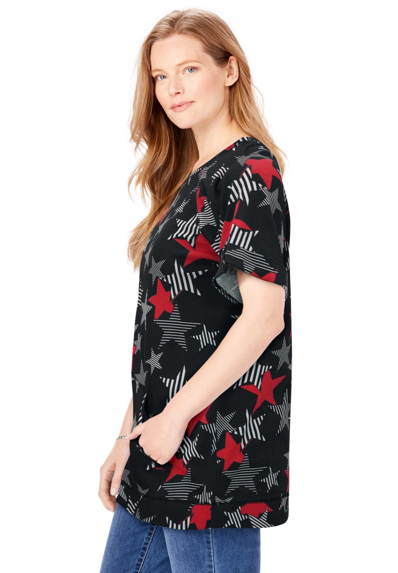 Americana Kangaroo Pocket Tee image number 2