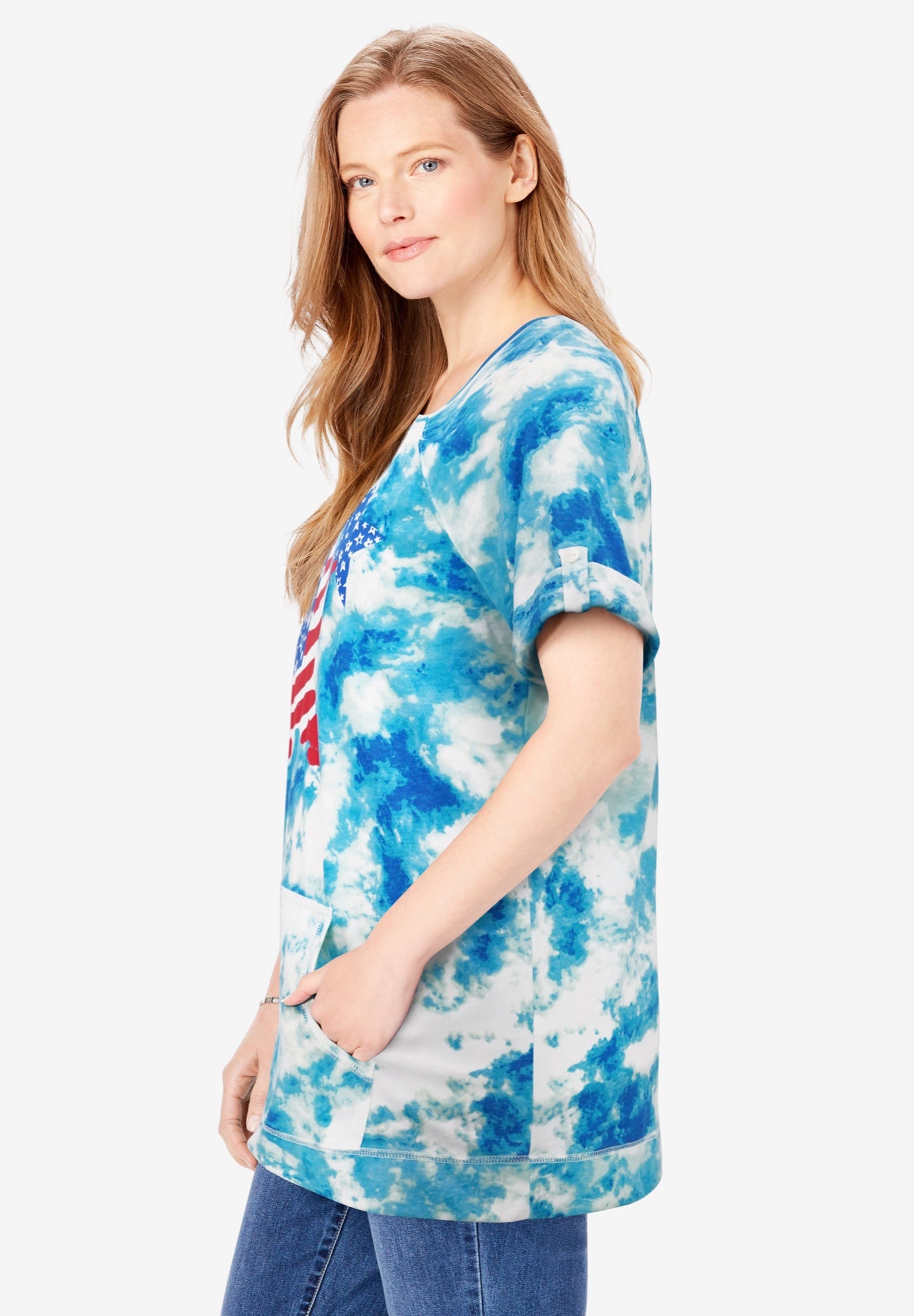 Americana Kangaroo Pocket Tee image number 2