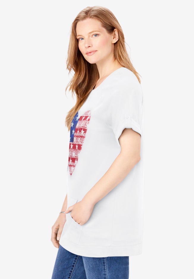 Americana Kangaroo Pocket Tee image number 2