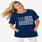 Americana Kangaroo Pocket Tee image number null