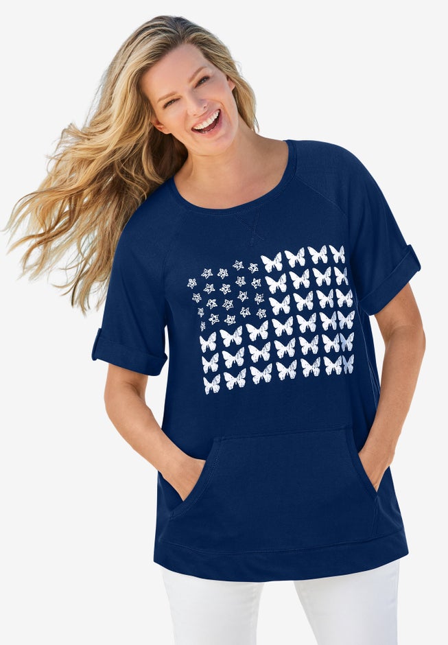 Americana Kangaroo Pocket Tee image number 0