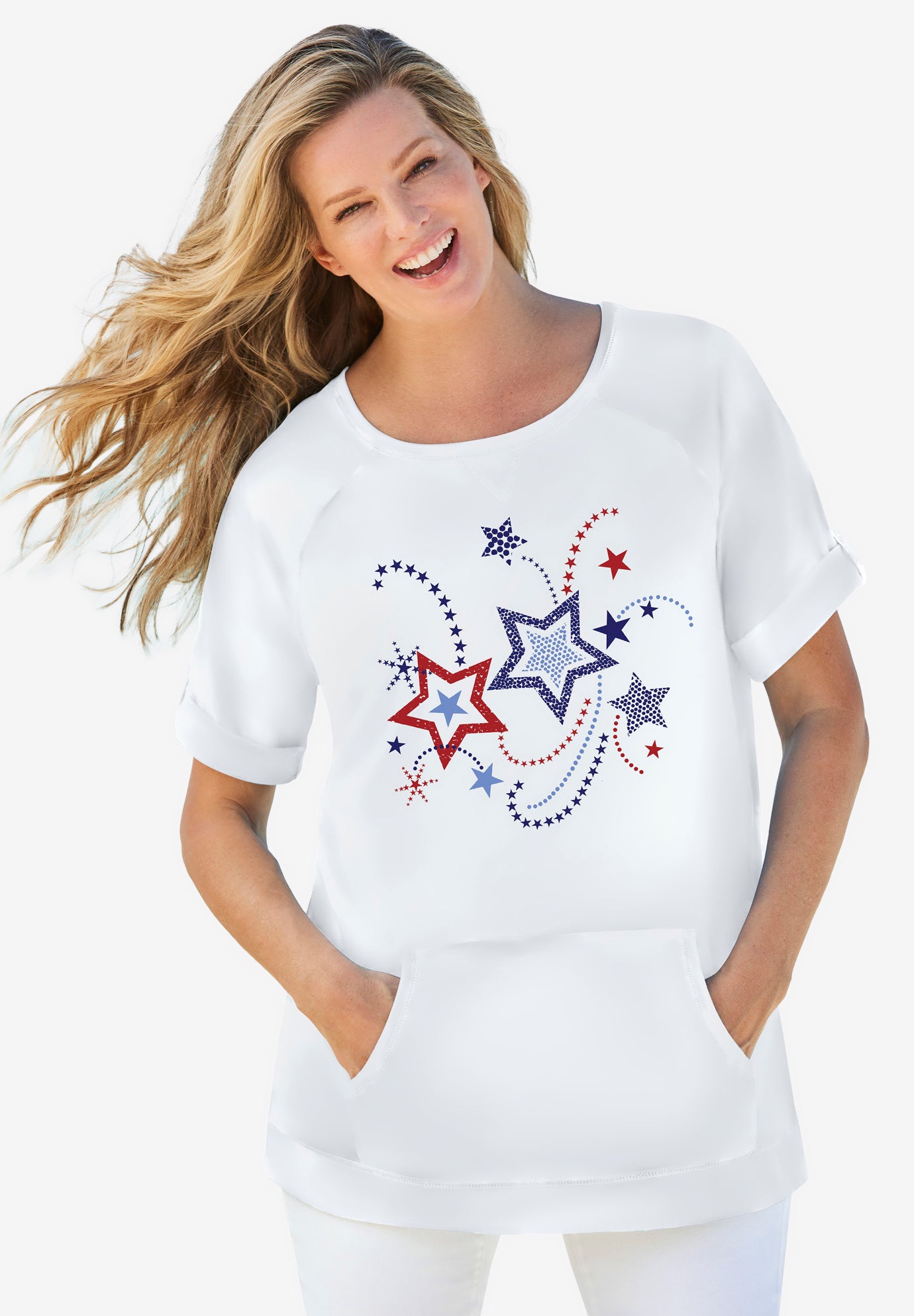 Americana Kangaroo Pocket Tee image number 0